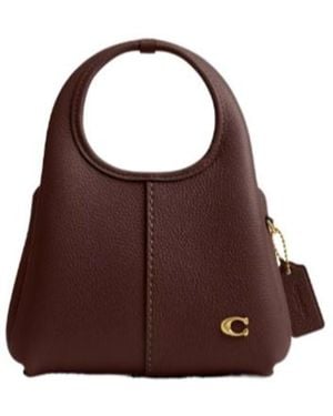 COACH Lana Leather Tote Bag - Brown