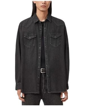 AllSaints Fenton Pocket Shirt - Black