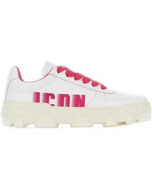 DSquared² Leather Basket Sneakers - Pink
