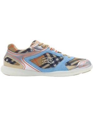 Burberry Check Matrix Sport Trainers - Blue