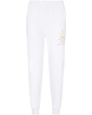 Stella McCartney Elasticated Waistband Tapered Track Trousers - White