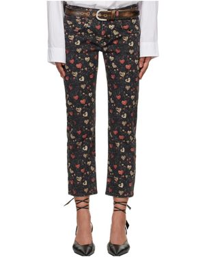 R13 Straight Leg Jeans - Black