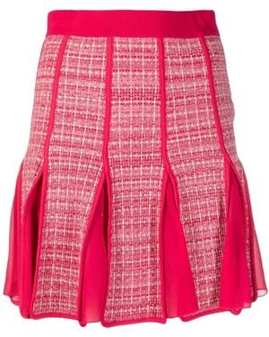Elisabetta Franchi Logo Skirt - Pink
