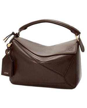 Loewe Small Feather Light Puzzle Bag - Brown