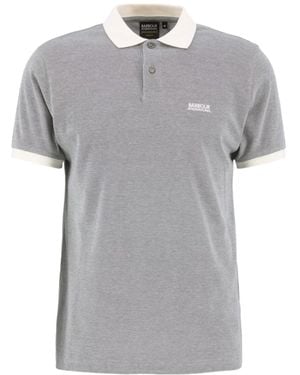 Barbour Logo Embroidered Polo Shirt - Grey