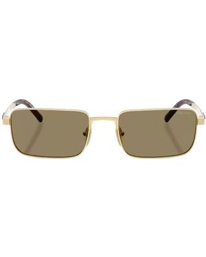 Prada Eyewear Rectangular Frame Sunglasses - Metallic