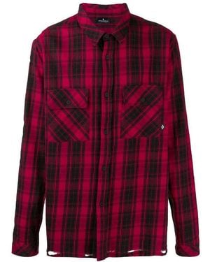 Marcelo Burlon Check Print Shirt - Red