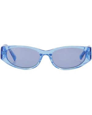 BY FAR Logo Sunglasses - Blue