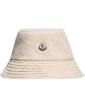 Moncler Reversible Teddy Bucket Hat - Natural