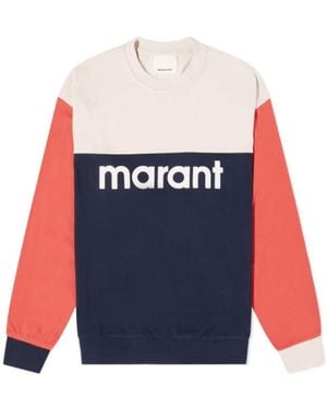 Isabel Marant Aftone Crewneck Long-Sleeved Sweatshirt - Blue