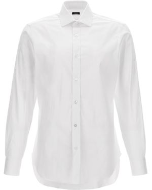 Barba Napoli Long-Sleeved Shirt - White