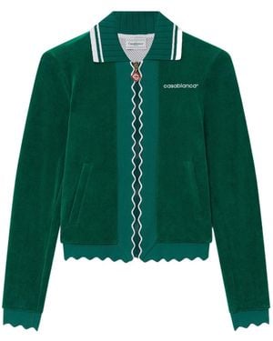 CASABLANCA Scalloped Track Jacket - Green