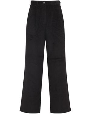 Frankie Shop Button Corduroy Pants - Black