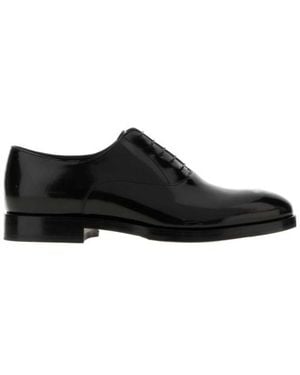 Brunello Cucinelli Lace-Up Flat Shoes - Black