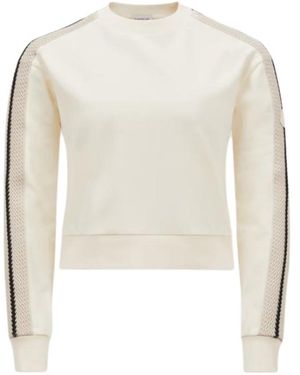 Moncler Crochet Accent Sweatshirt - Natural