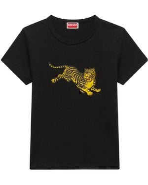 KENZO Jumping Tiger' T-Shirt - Black