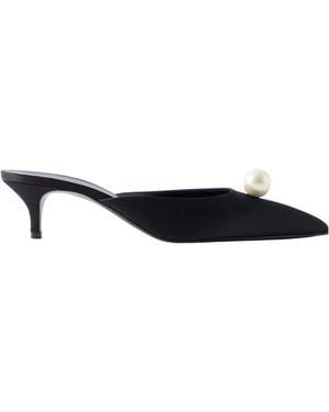 Magda Butrym Embellished Pointed-Toe Mules - Black