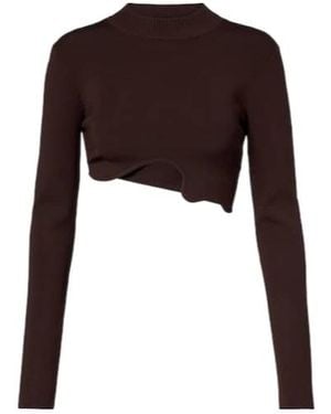 Christopher Esber Cropped Cardigan - Brown
