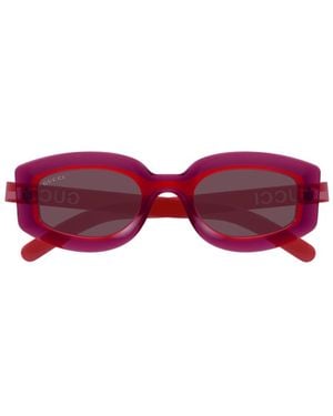Gucci Eyewear Gg1719S Rectangular Sunglasses - Purple