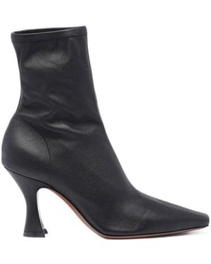 Neous Ran Stretch-Design Leather Boots - Black