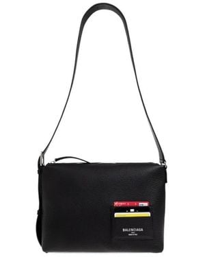Balenciaga Credit Small Shoulder Bag - Black