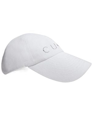 Gucci Logo Embroidered Baseball Cap - White