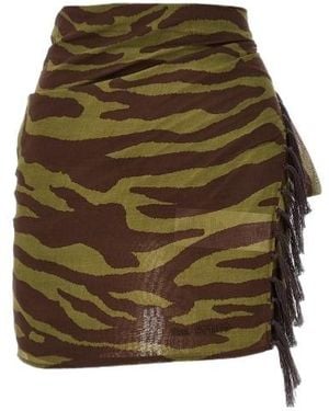 The Attico Zebra Print Muslin - Green