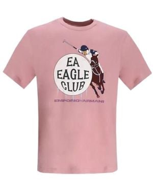 Emporio Armani Short-Sleeved T-Shirt - Pink
