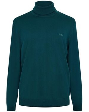 BOSS Baldebert E Turtle Neck Sweater - Green