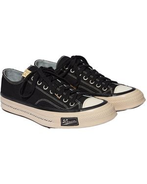 Visvim Lace-Up Low-Top Casual Shoes - Black