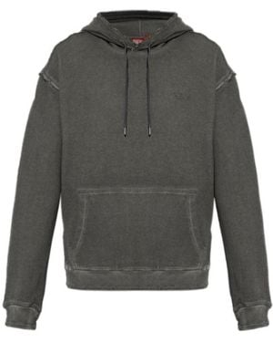 DIESEL Quinn-Hood Sweatshirt - Grey