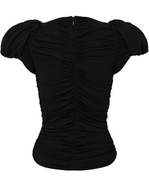 Magda Butrym Round-Neck Blouse - Black