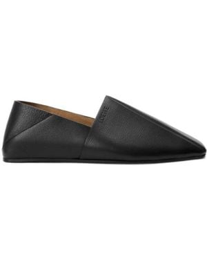 Loewe Square-Toe Casual Shoes - Black