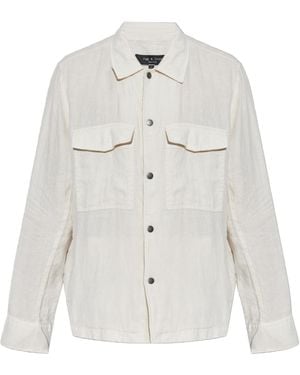 Rag & Bone Linen Shirt Jacket - White