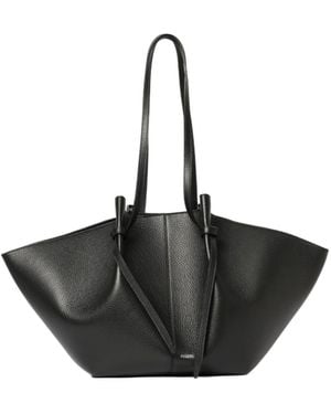 Yuzefi Top-Handle Shoulder Bag - Black