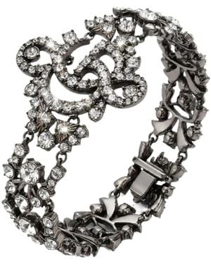 Gucci Gg Marmont Crystal Bracelet - White