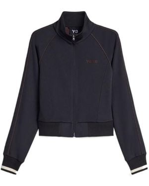 Y-3 X Wales Bonner Logo-Embroidered Jacket - Blue