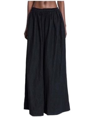 Uma Wang Elastic Waist Casual Trousers - Black