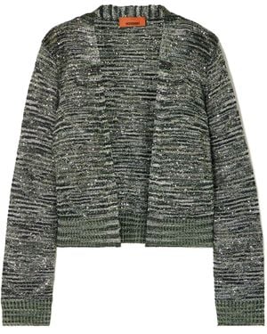Missoni Sequined Knit Cardigan - Green