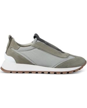 Brunello Cucinelli Calf Lamb Leather Shoes - Gray