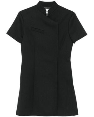Coperni Short, Stand-Collar Dress - Black
