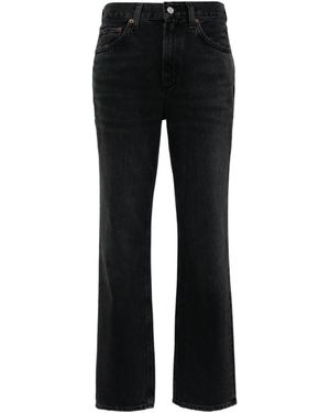 Agolde Five-Pocket Denim Trousers - Black