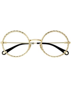 Chloé Chloé Eyewear Round Frame Glasses - Metallic