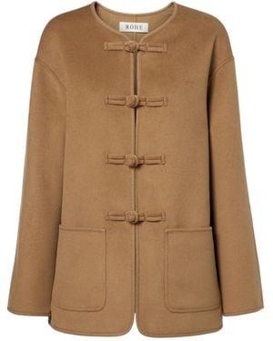 Rohe Long Sleeve Casual Jacket - Brown