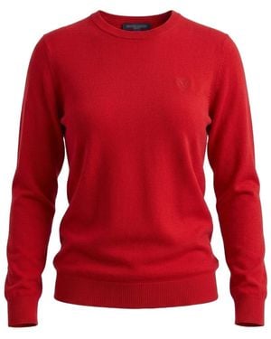 Gucci Fine Wool Sweater With Embroidery - Red