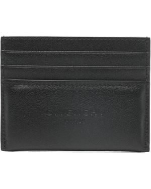 Givenchy Logo Embossed Card Case - Black