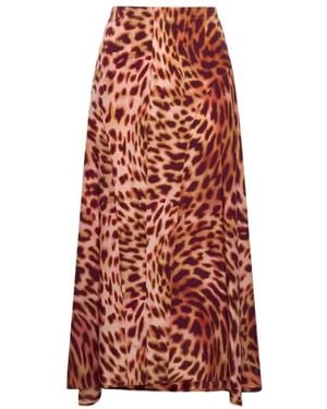 Stella McCartney Nayah A-Line Midi Skirt - Red