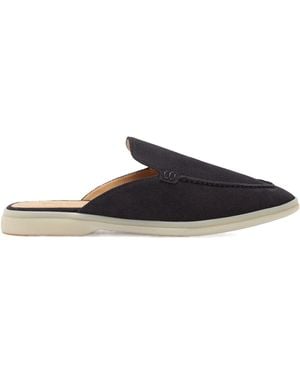 SCAROSSO Lucrezia Slip-On Mules - Blue