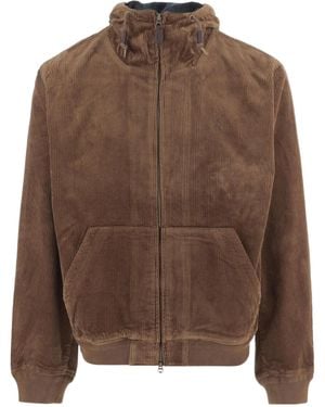 Polo Ralph Lauren Hooded Zip-Up Jacket - Brown