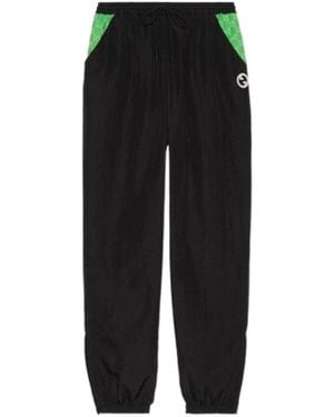 Gucci Monogrammed Trousers - Black